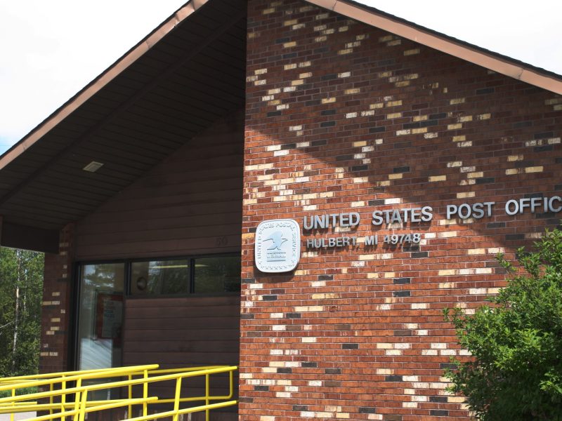 Hulbert Township Post Office front of building
