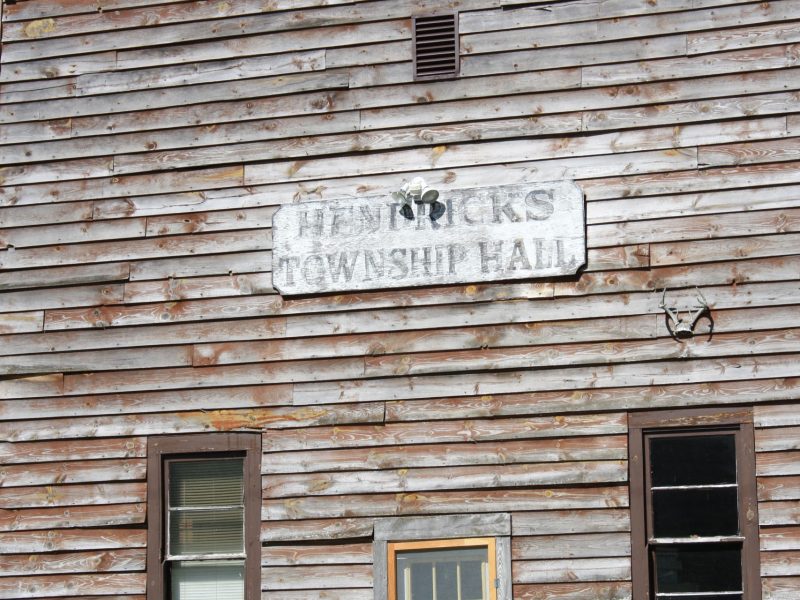 Hendricks Township Hall façade