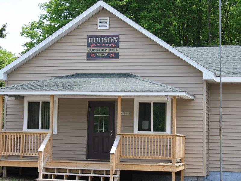 Hudson Township Hall façade